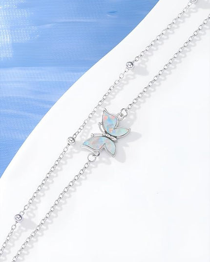 Dorunmo 925 Sterling Silver Infinity Heart Cross Circle Evil Eye Anklet Bracelets for Women Mother's Day Jewelry for Wife Girlfriend Mom Her