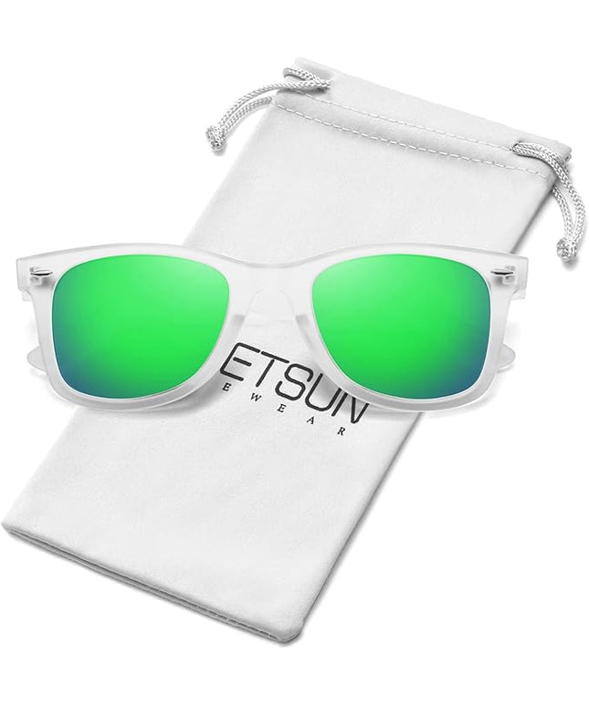 MEETSUN Polarized Sunglasses for Women Men Classic Retro Square Frame Driving Sun Glasses UV Protection