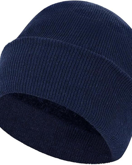 ZH 12-Pack Knitted Winter Beanie Hats for Men and Women, Warm and Cozy Cuffed Skull Caps, Bulk Purchase