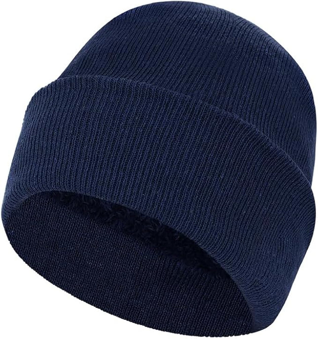 ZH 12-Pack Knitted Winter Beanie Hats for Men and Women, Warm and Cozy Cuffed Skull Caps, Bulk Purchase