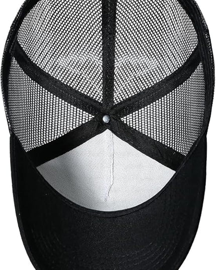 American Flag Trucker Hat - Snapback Hat, Baseball Cap for Men Women - Breathable Mesh Side, Adjustable Fit - for Casual Wear
