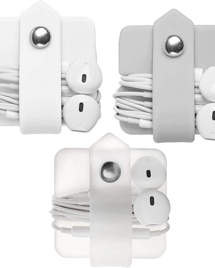 Cord Organizer Earbuds Holder Earphone Wrap Earphones Organizer Headset Headphone Earphone Wrap Winder Cord Manager Cable Winder Set of 3