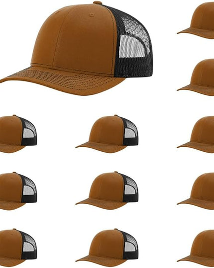 Richardson 112 Classic Six-Panel Adjustable Snapback Trucker Cap | Bulk Packs Available