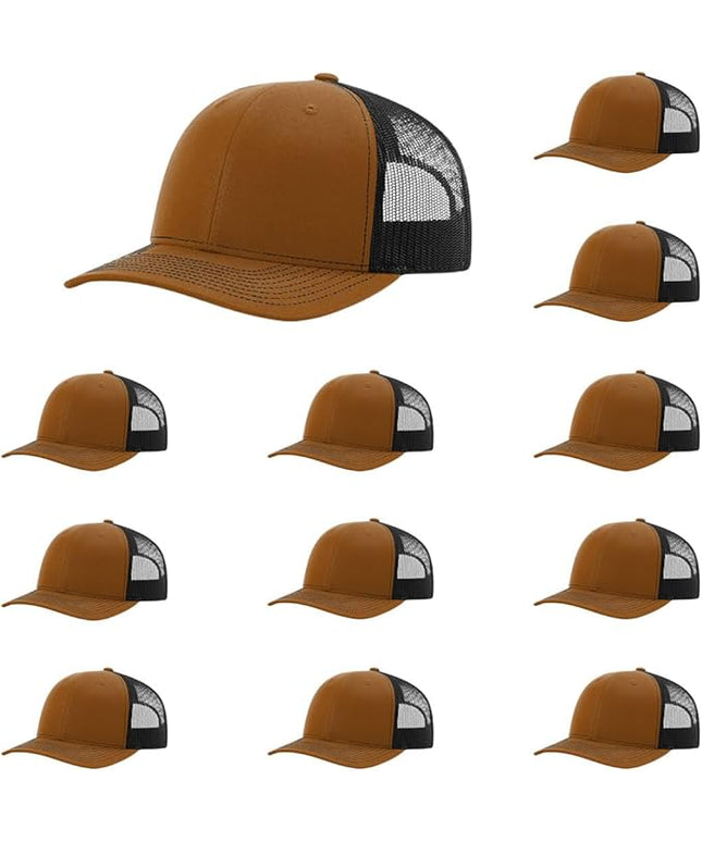 Richardson 112 Classic Six-Panel Adjustable Snapback Trucker Cap | Bulk Packs Available
