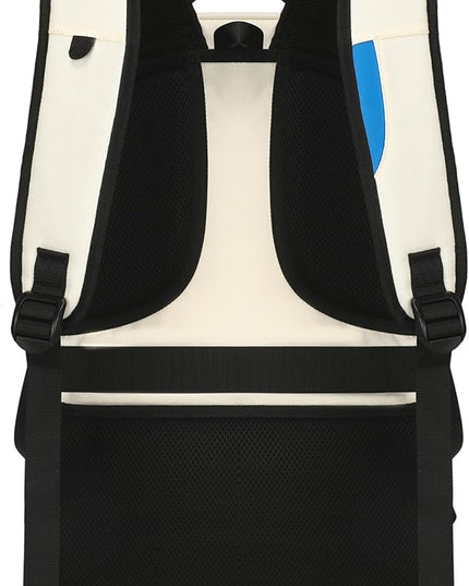 DUSLANG 17 Inch Laptop Backpack for Travel Water Resistant College Backpack for Women Laptop Bag with USB Charging Port,Beige A