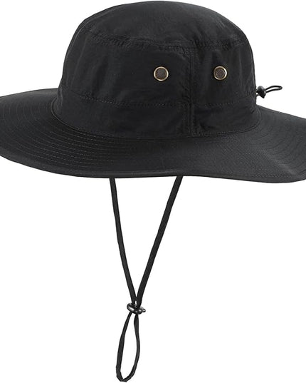 Home Prefer UPF50 Mens Sun Hat with Neck Flap Quick Dry UV Protection Cap Womens Wide Brim Fishing Hat Neck Flap Beach Garden