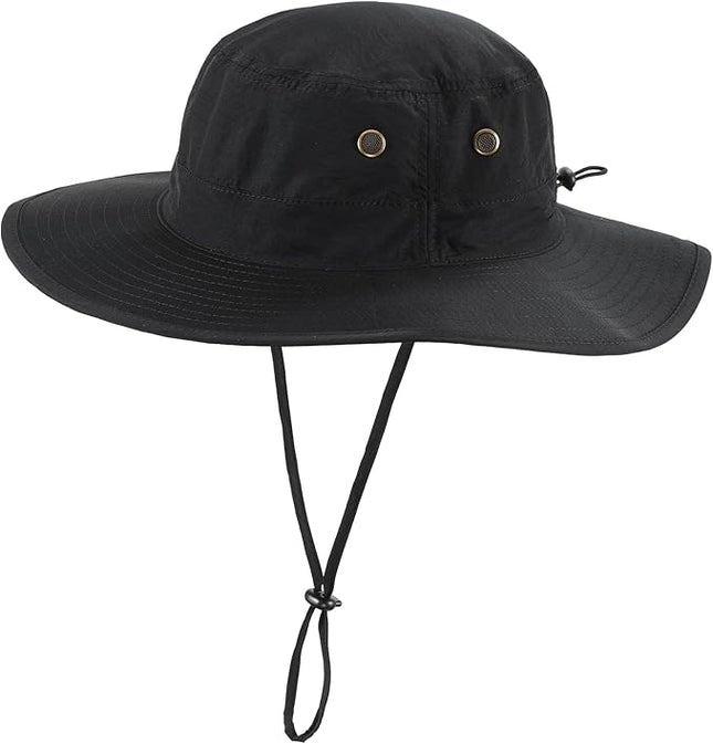 Home Prefer UPF50 Mens Sun Hat with Neck Flap Quick Dry UV Protection Cap Womens Wide Brim Fishing Hat Neck Flap Beach Garden