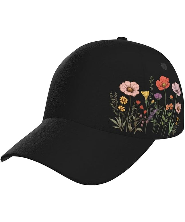 St. Patrick's Day Baseball Cap for Men Women Flower Print Sport Outdoor Travel Trucker Hat Sun Protection Dad Hats