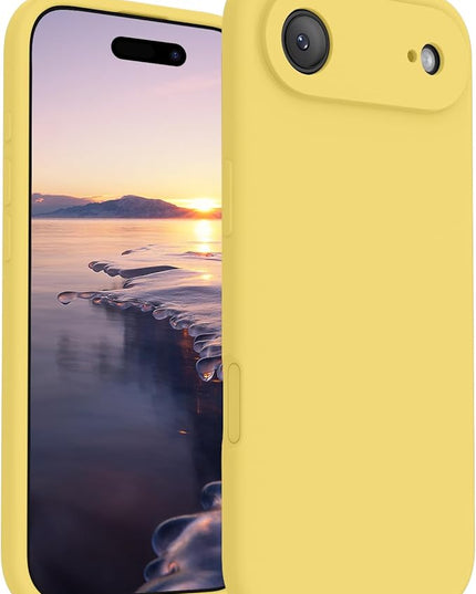 FireNova Magnetic for iPhone Air Case, Compatible with MagSafe, [Integrated Silicone Camera Control Button] [Camera Protection] Microfiber Lining Phone Case for iPhone 17 Air, 6.5", Yellow