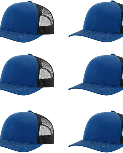 Richardson 112 Classic Six-Panel Adjustable Snapback Trucker Cap | Bulk Packs Available