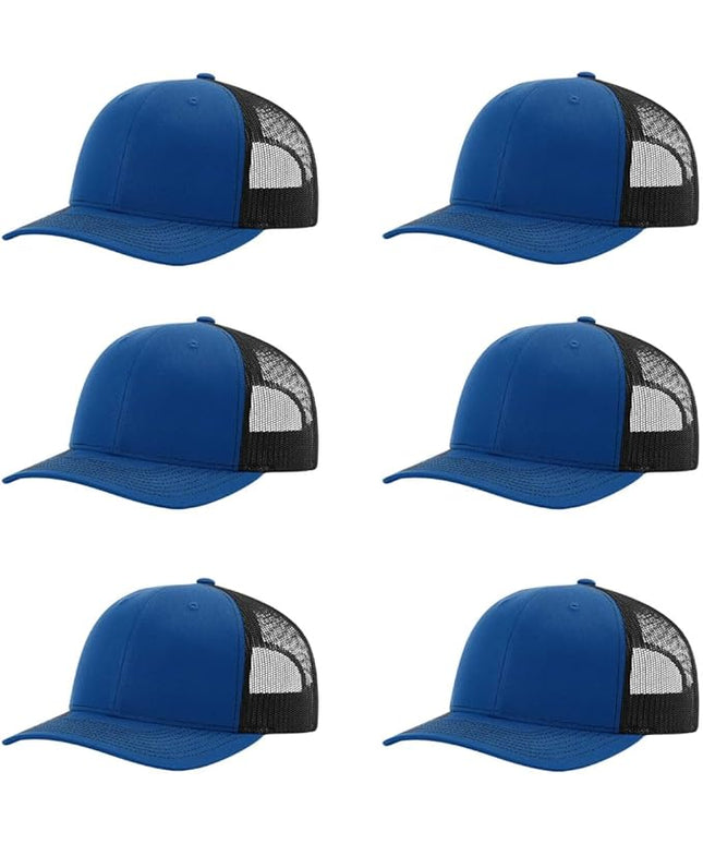 Richardson 112 Classic Six-Panel Adjustable Snapback Trucker Cap | Bulk Packs Available