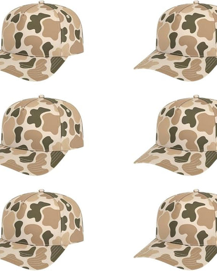 The Hat Pros Cap America i2026 Mid Profile 5-Panel Daybreak Camo Cap w/Quick-Dry Sweatband & Adjustable Snapback