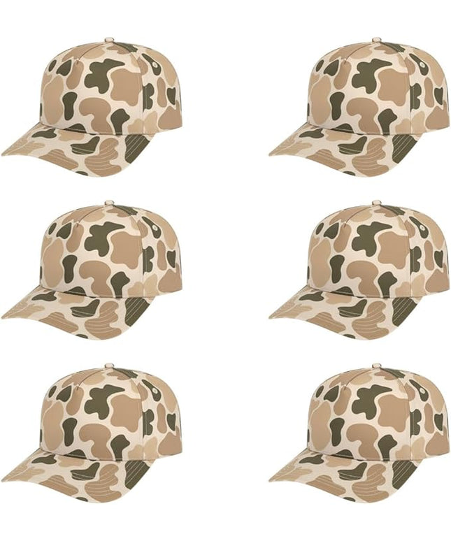 The Hat Pros Cap America i2026 Mid Profile 5-Panel Daybreak Camo Cap w/Quick-Dry Sweatband & Adjustable Snapback