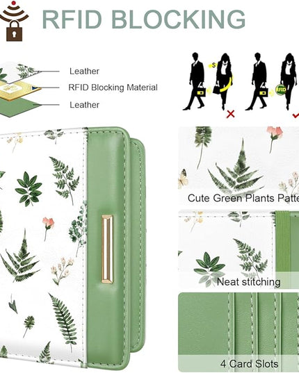 Passport Holder Cover Travel RFID Blocking Passport Cover Rose Gold Cute Flowers Passport Wallet with Elastic Band for Women