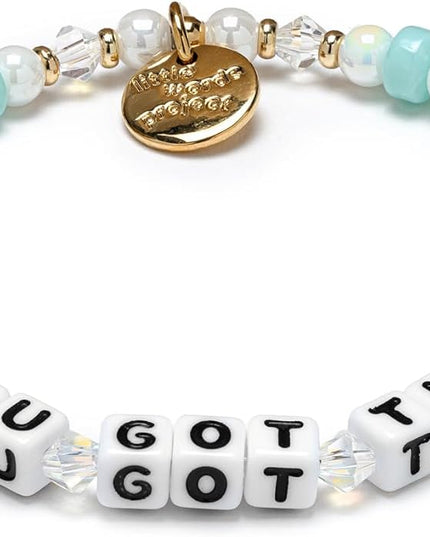 Little Words Project Mother's Day Gifts, The Original Word Bracelet, Made with Colorful Beads and Plated Brass Hardware, Handcrafted Design & Positive Message