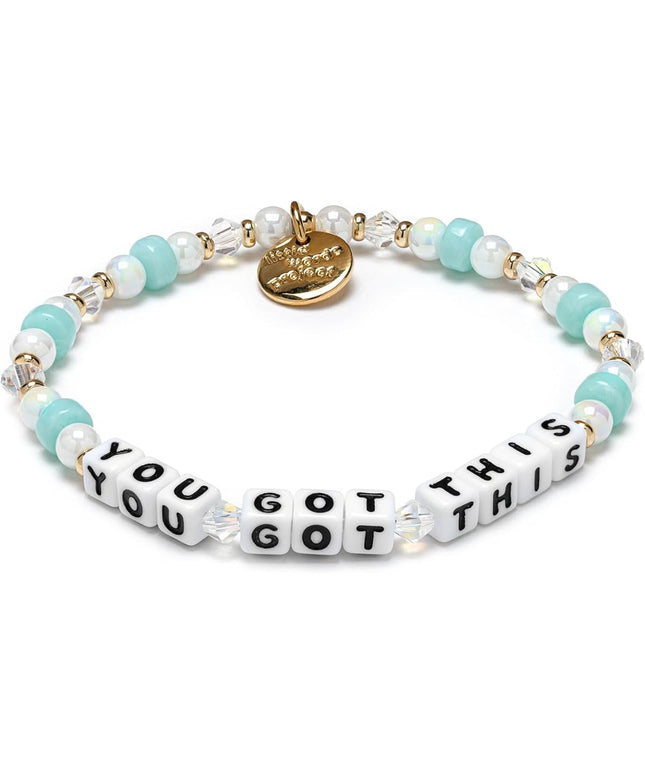 Little Words Project Mother's Day Gifts, The Original Word Bracelet, Made with Colorful Beads and Plated Brass Hardware, Handcrafted Design & Positive Message