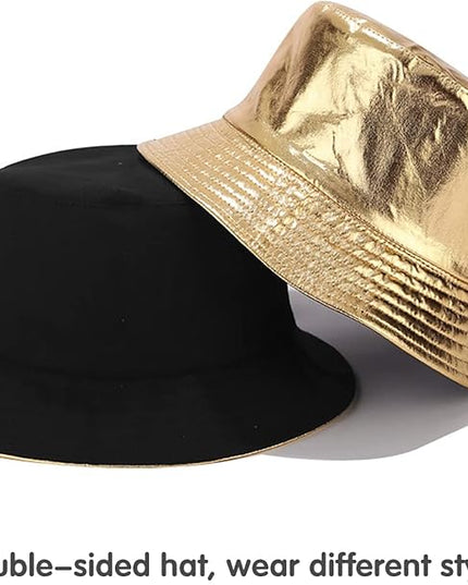 Malaxlx Unisex Bucket Hat Beach Sun Hat Aesthetic Fishing Hat for Men Women Teens, Reversible Double-Side-Wear