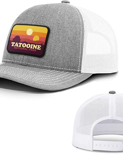 Tatooine National Park Patch Back Mesh Hat Casual Wear - Baseball Cap for Mens & Womens Mesh Adjustable Snapback Strap