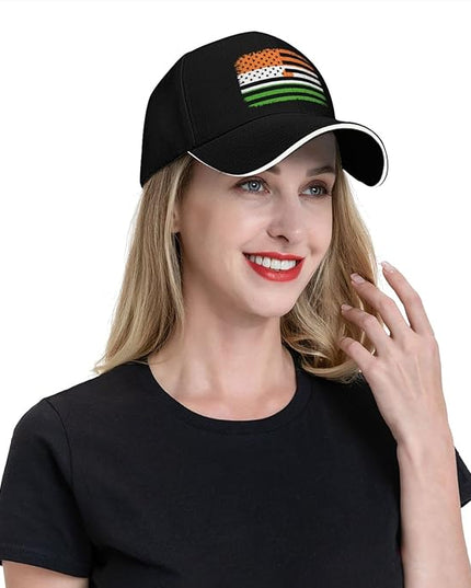 Unisex Baseball Cap Trucker Dad Hat for Men Women Adjustable Outdoors Sun hat Black