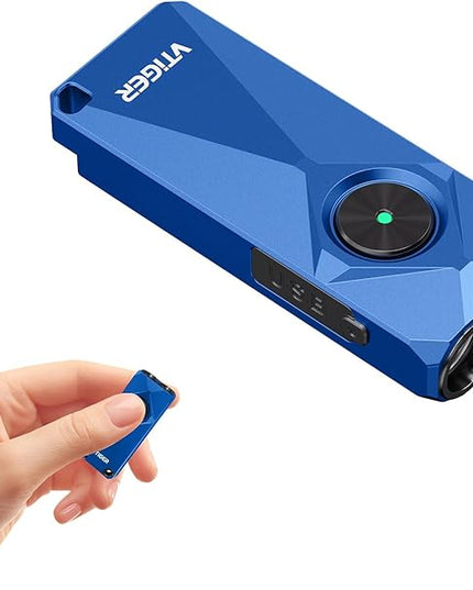 VTIGER K1 800 High Lumens Key Chain Light, Small EDC Rechargeable Keychain Flashlight, Compact LED Tiny Flashlight with Magnetic, Mini Clip-on Pocket Lights for Camping, Emergency, Everyday Carry