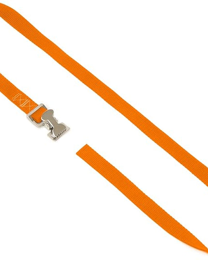 PowerTye 1in x 4ft Utility Lashing Strap - Made in USA - 150 lb. Working Load Limit / 450 lb. Breaking Strength, Orange (4-Pack)