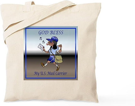 CafePress Mail Carrier Tote Bag Natural Canvas Tote Bag, Reusable Shopping Bag