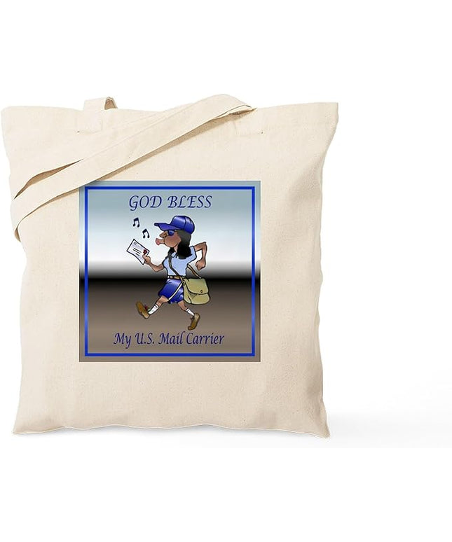 CafePress Mail Carrier Tote Bag Natural Canvas Tote Bag, Reusable Shopping Bag