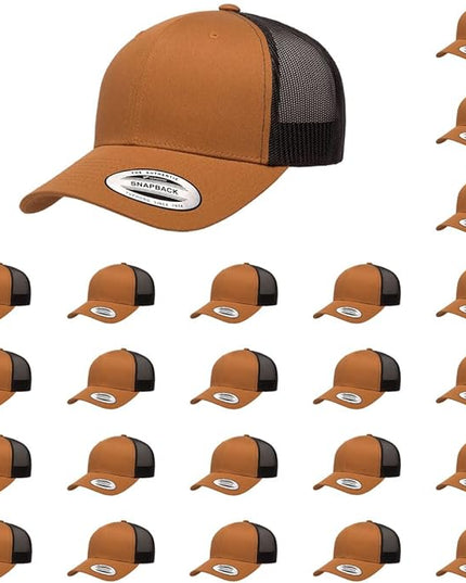 Yupoong Classic Premium Mesh 6 Panel Retro Trucker Cap | Mid Profile Snapback | OSFA | Bulk Pack Available