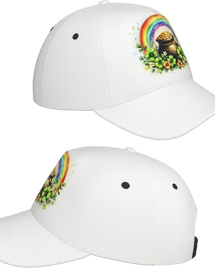 St. Patrick's Day Baseball Cap, Irish Green Clover Trucker Hat for Men Women, Fashion Adjustable Sun Visor Dad Hat