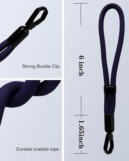 Phone Lanyard, 2 Pack Adjustable Cell Phone Lanyard Hand Phone Wrist Strap with Tether Tabs for Smartphones