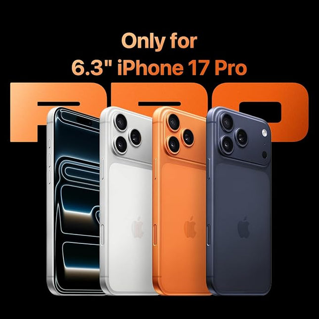 MAGEASY Compatible with iPhone 17 Pro 6.3" Case with 360° Stand - 25ft Ultimate Drop Protection, Work with MagSafe, Crossbody Utility Strap, Aluminum Frame | Odyssey Ultra M (Midnight)