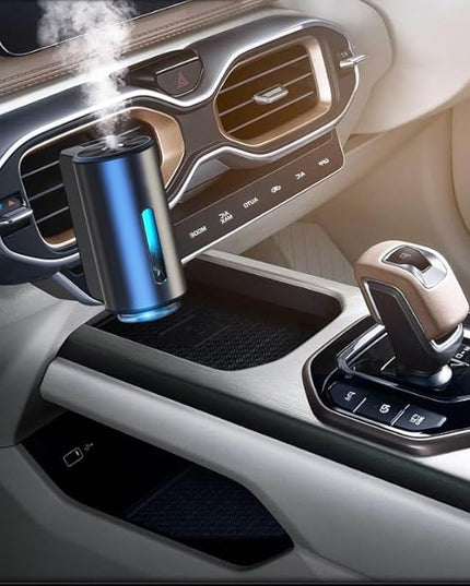 Smart Car Air Freshener, Aromatizante Para Carro, Smart Car Air Freshener Diffuser with Three Adjustable Intensity Levels (3Pcs Hotels Oils + Diffuser)