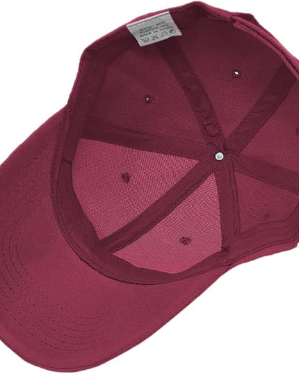 Glory Max Plain Baseball Cap Hook & Loop Strap Adjustable Solid Blank Curved Visor Hat