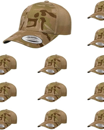 Yupoong Classic Premium Mesh 6 Panel Retro Trucker Cap | Mid Profile Snapback | OSFA | Bulk Pack Available