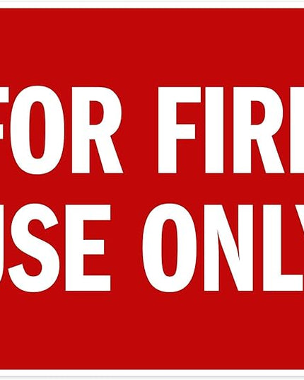 For Fire Use Only Sign, 24x30 Inches, Rust Free .063 Aluminum, Fade Resistant, Made in USA by My Sign Center