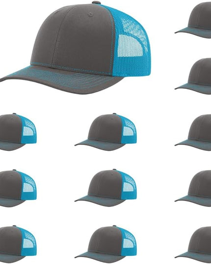 Richardson 112 Classic Six-Panel Adjustable Snapback Trucker Cap | Bulk Packs Available