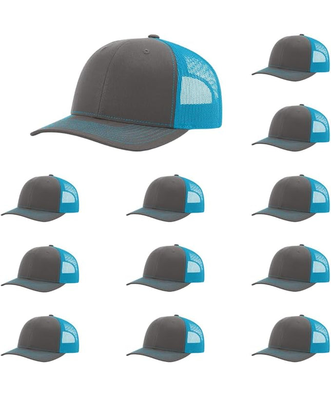 Richardson 112 Classic Six-Panel Adjustable Snapback Trucker Cap | Bulk Packs Available