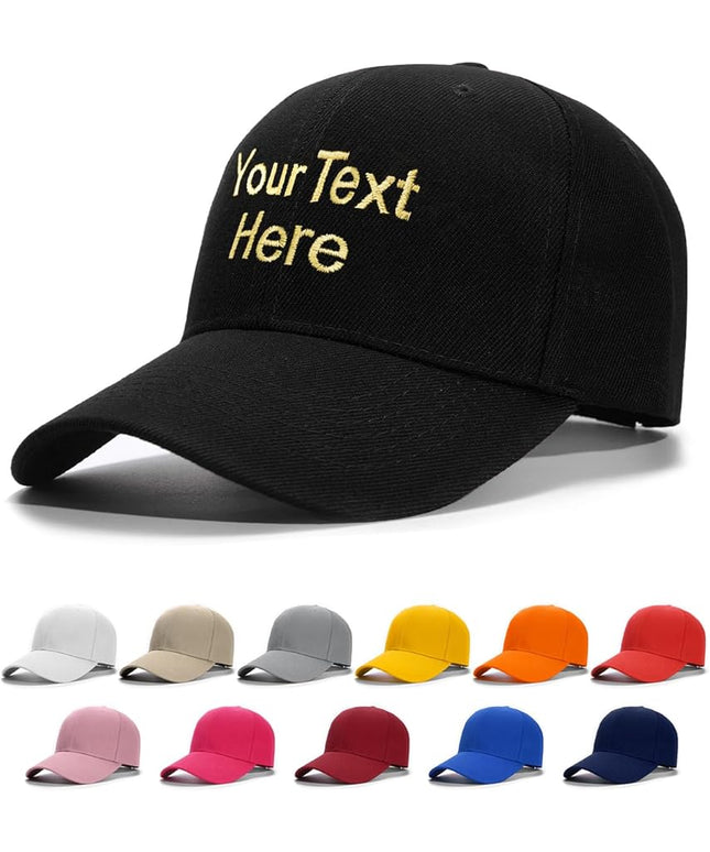 Custom4U Custom Hat Baseball Cap Adjustable Embroidered Mom Dad Hat for Men Women Gifts for New Parents Personalized Text S/L