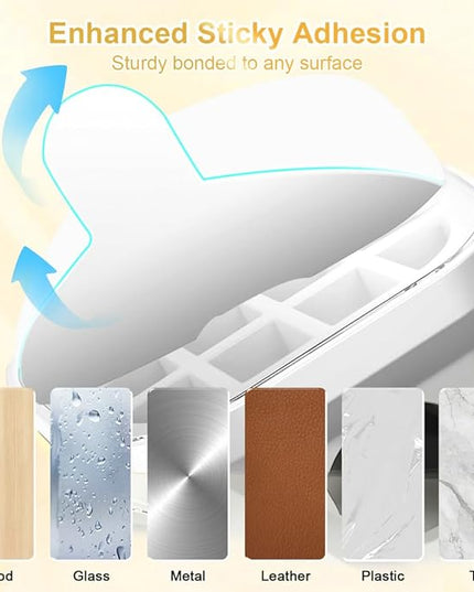 18 Pack Cord Organizer Holder, Magnetic Cable Clips Management, Easy Adhesive Phone Charging Cable Keeper, Hide Or Organize Desk Cable for Kitchen, Office, Car, Nightstand（White）