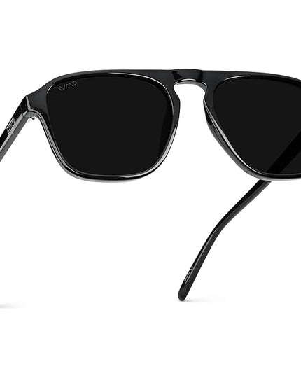 WearMe Pro Polarized Modern Aviator One-Bridge Square Mens Sunglasses