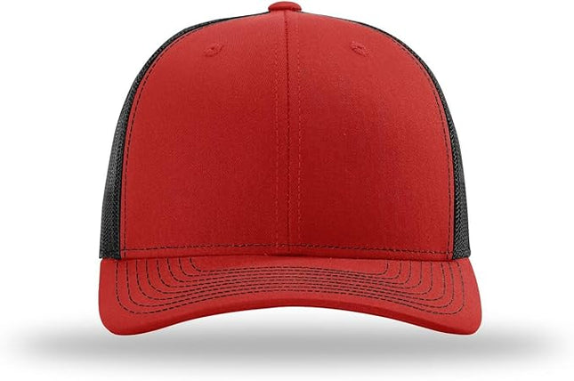 Richardson 112 Trucker Hat - Premium Adjustable Snapback Hat - Structured Six Panel Richardson Blank Caps