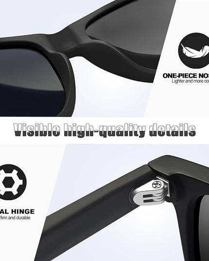 Joopin Square Sunglasses Polarized UV Protection Trendy Designer Sun Glasses Men Women