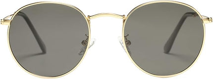 Pro Acme Small Round Metal Polarized Sunglasses for Women Retro Designer Style