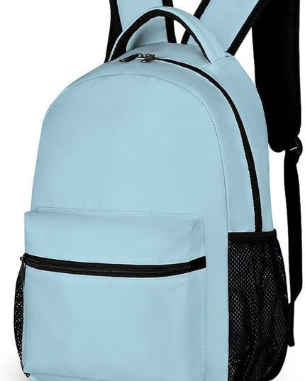 Fashion Light Blue Backpack Lightweight Large Capacity Laptop Daybag for Travel Work