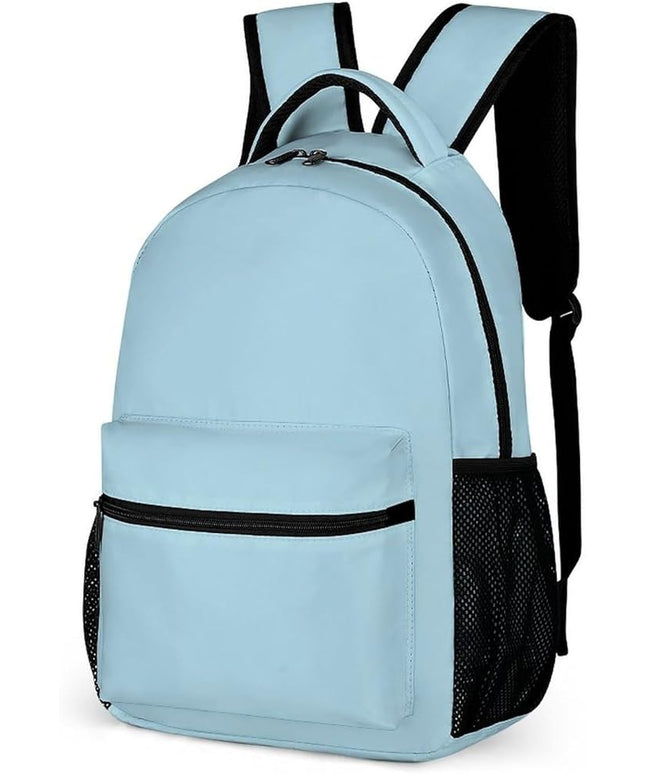 Fashion Light Blue Backpack Lightweight Large Capacity Laptop Daybag for Travel Work