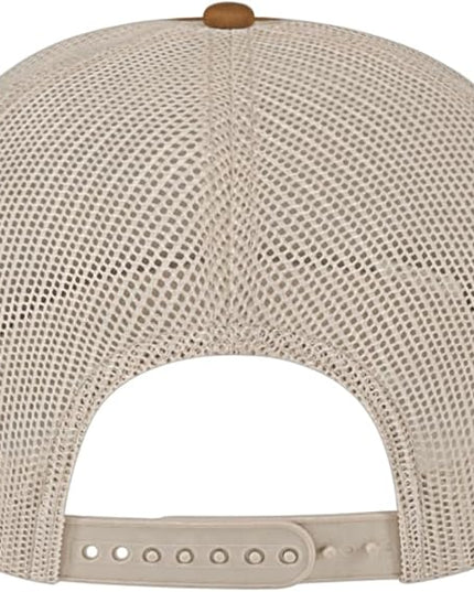 Cap America i3039 Classic 5 Panel Mid Profile Structured Trucker Mesh Back Cap w/ & Adjustable Snapback