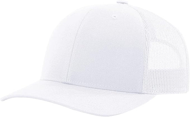 TZ Promise Men Women Plain Cotton Trucker Cap with Breathable Mesh Back, Snapback Baseball Hats