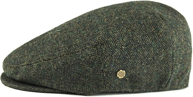 VOBOOM Men's Herringbone Flat Ivy Newsboy Hat Wool Blend Gatsby Cabbie Cap