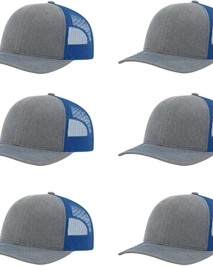Richardson 112 Classic Six-Panel Adjustable Snapback Trucker Cap | Bulk Packs Available