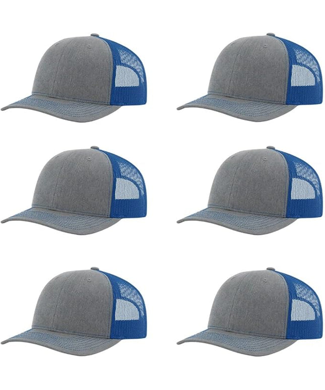 Richardson 112 Classic Six-Panel Adjustable Snapback Trucker Cap | Bulk Packs Available